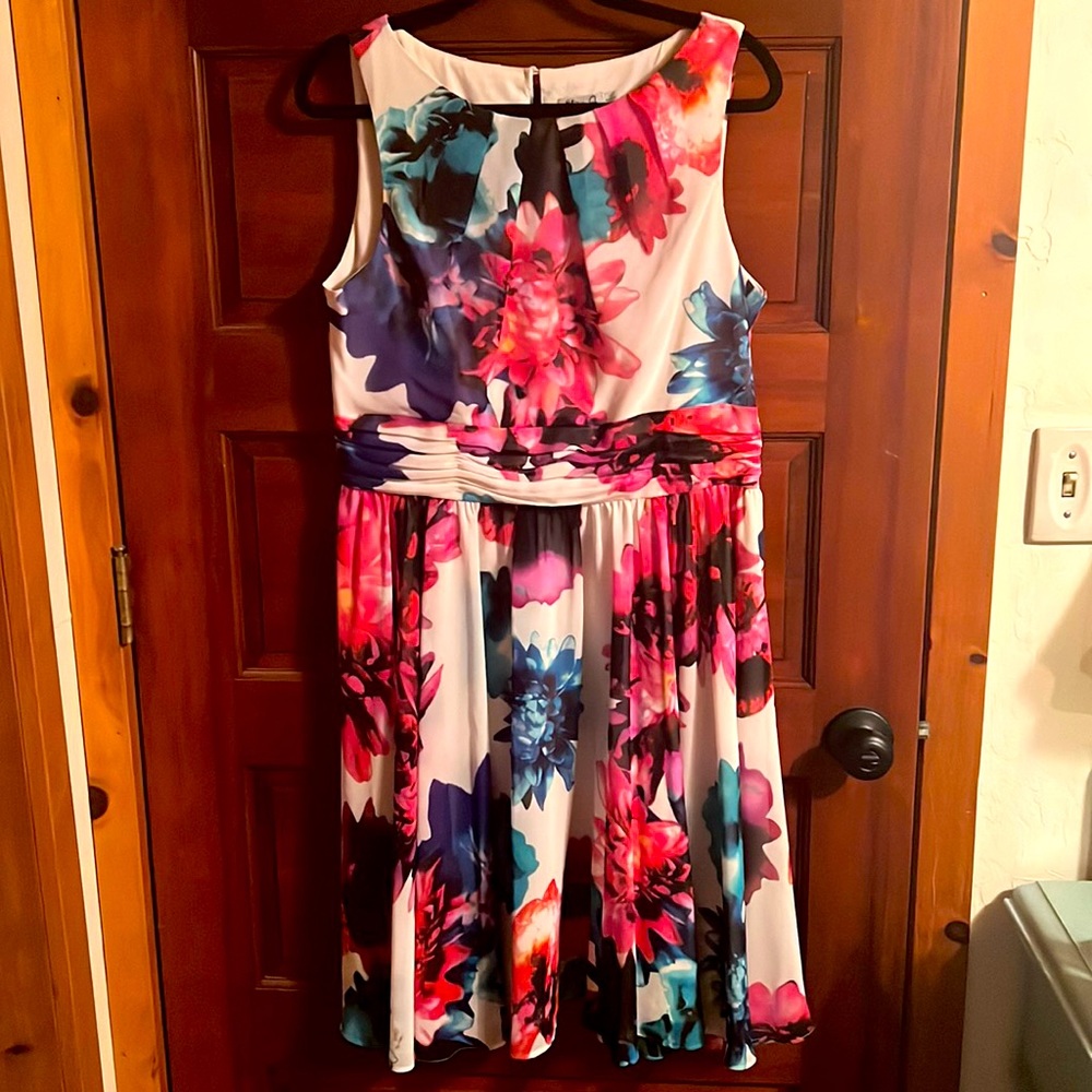 Eliza J Floral Sleeveless Dress